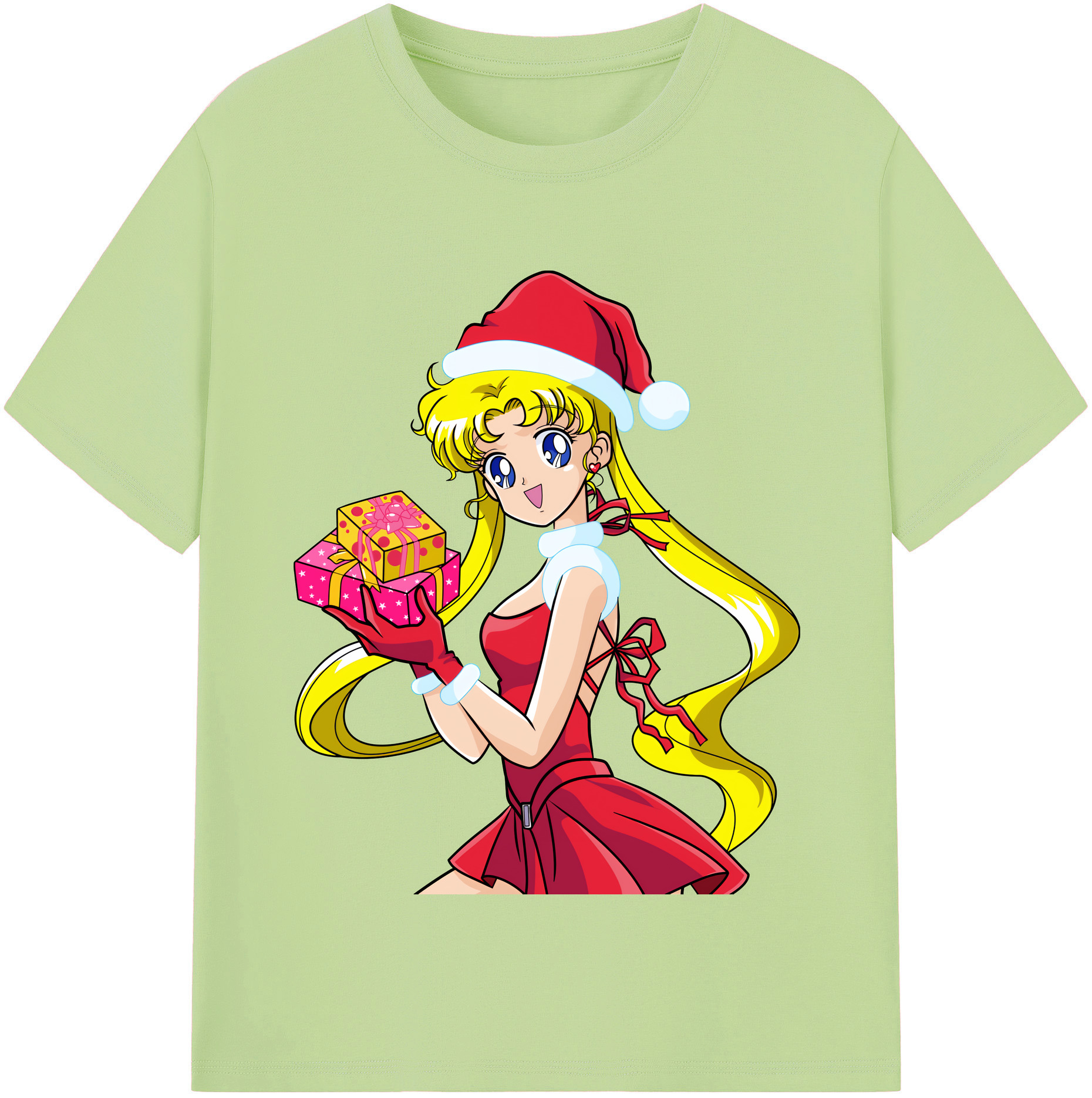 （画像用） 美少女戦士セーラームーン 月野 うさぎ つきの うさぎ Sailor Moon Tsukino Usagi 綿100％半袖Tシャツ（フロントプリント）